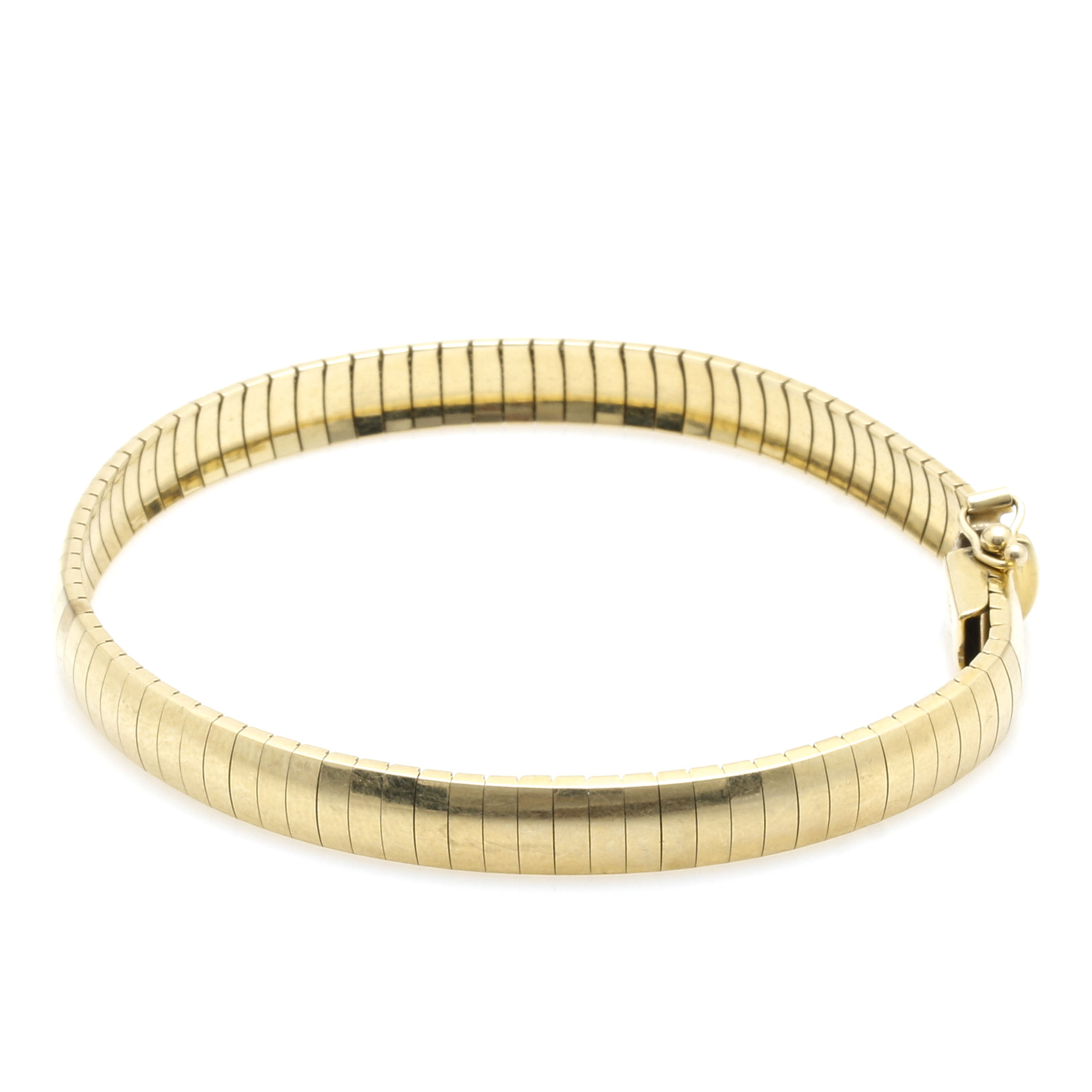 14K Yellow Gold Omega Bracelet