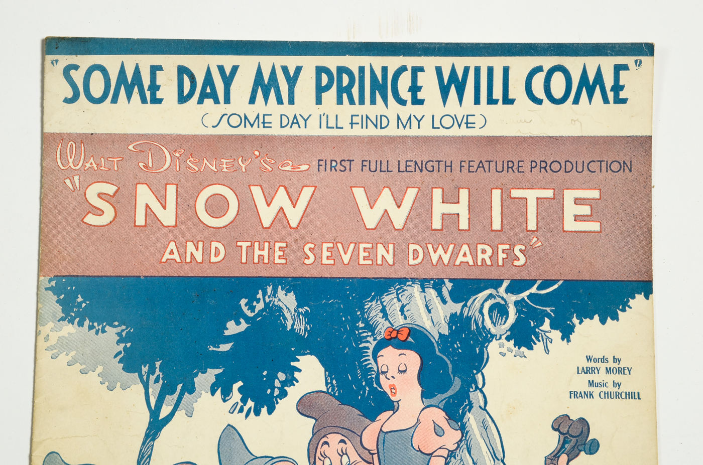 1930s Disney Sheet Music Including "Snow White and the Seven Dwarfs"