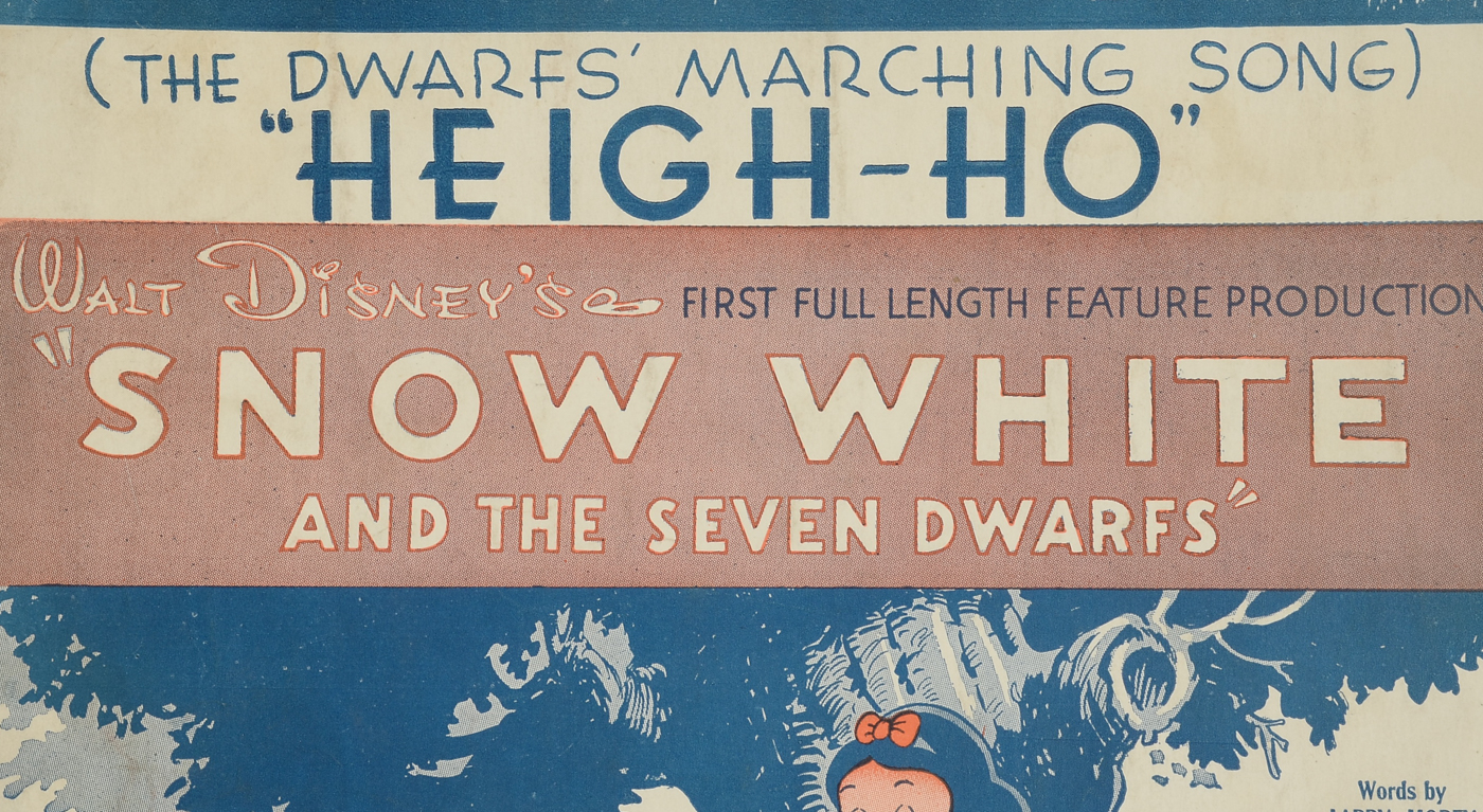 1930s Disney Sheet Music Including "Snow White and the Seven Dwarfs"