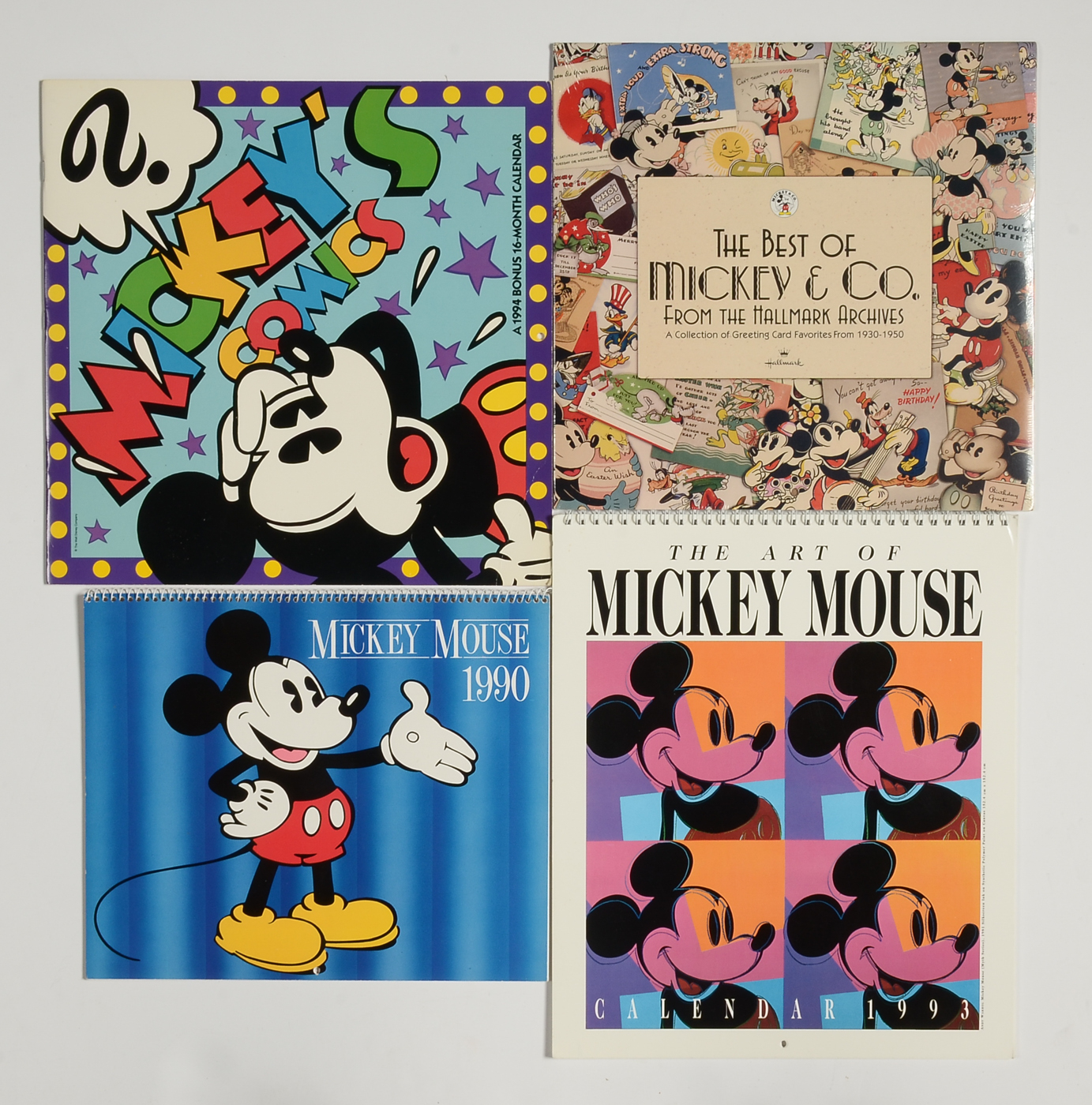 Disney Calendars Including 1977 Glow-in-the-Dark Calendar