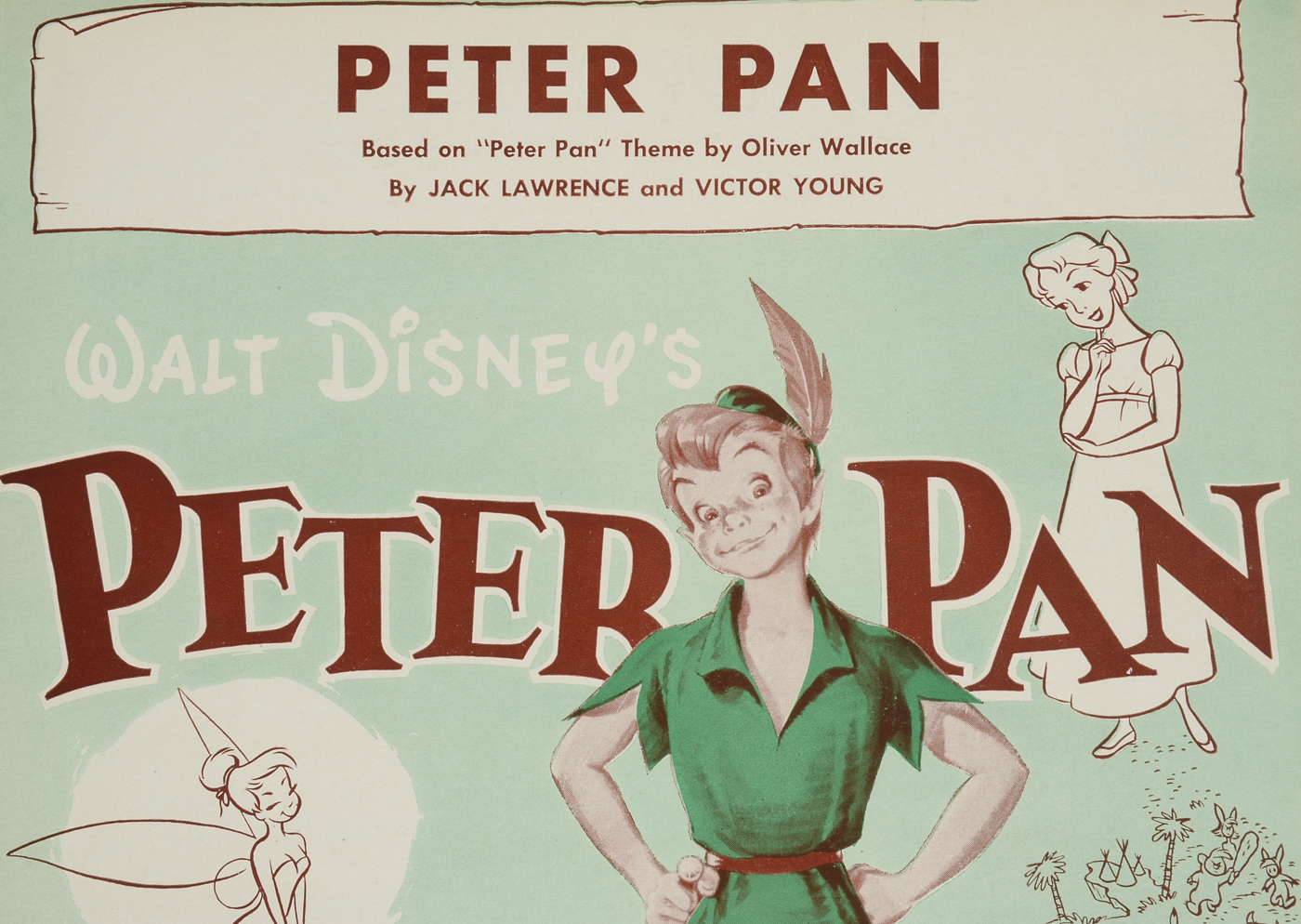 Disney Sheet Music Including "Peter Pan"