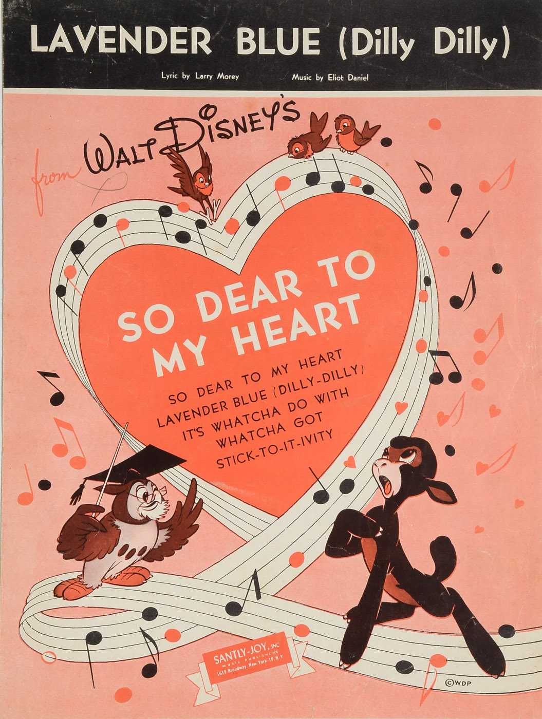 Disney Sheet Music Including "Peter Pan"