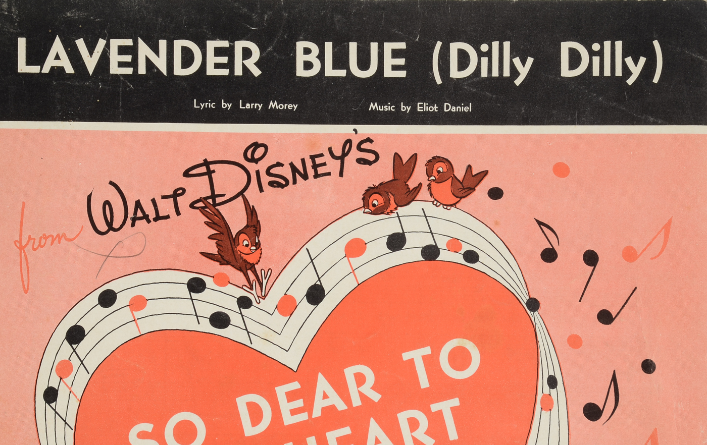 Disney Sheet Music Including "Peter Pan"
