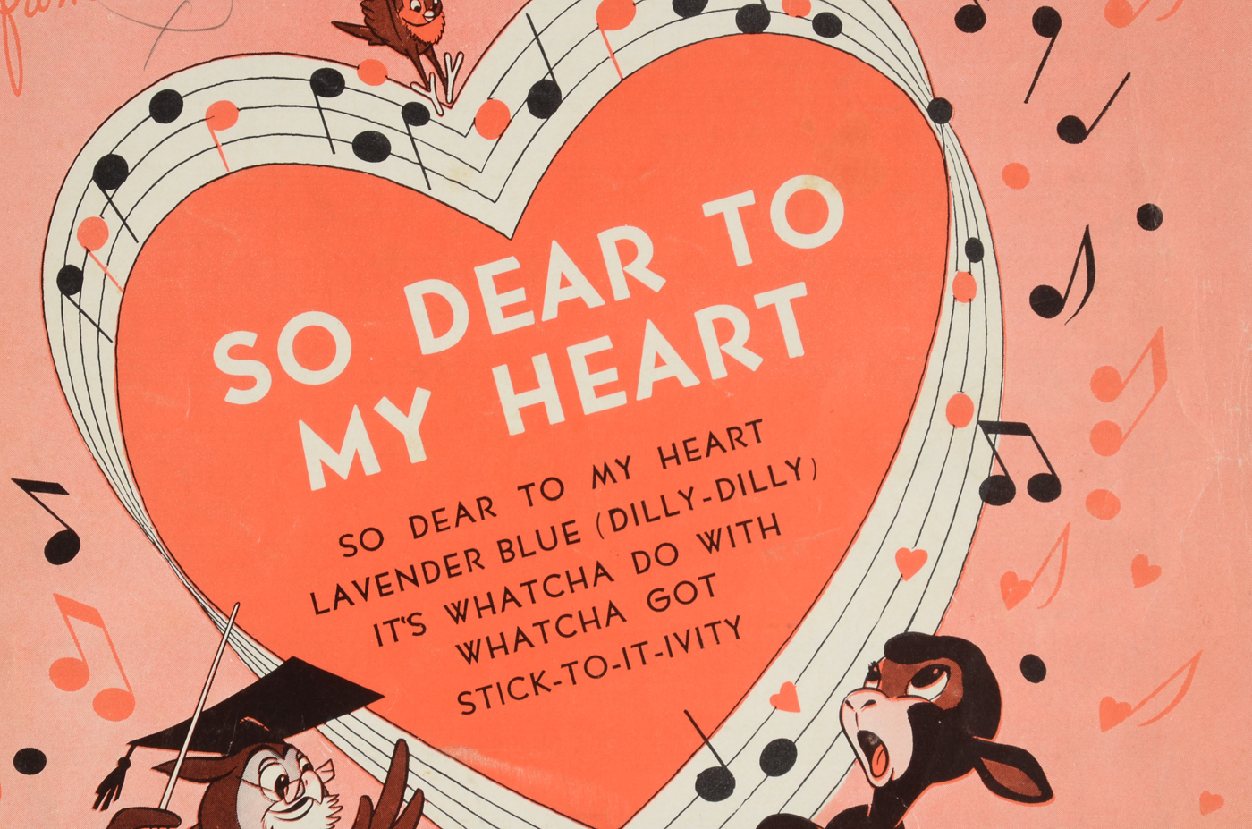 Disney Sheet Music Including "Peter Pan"