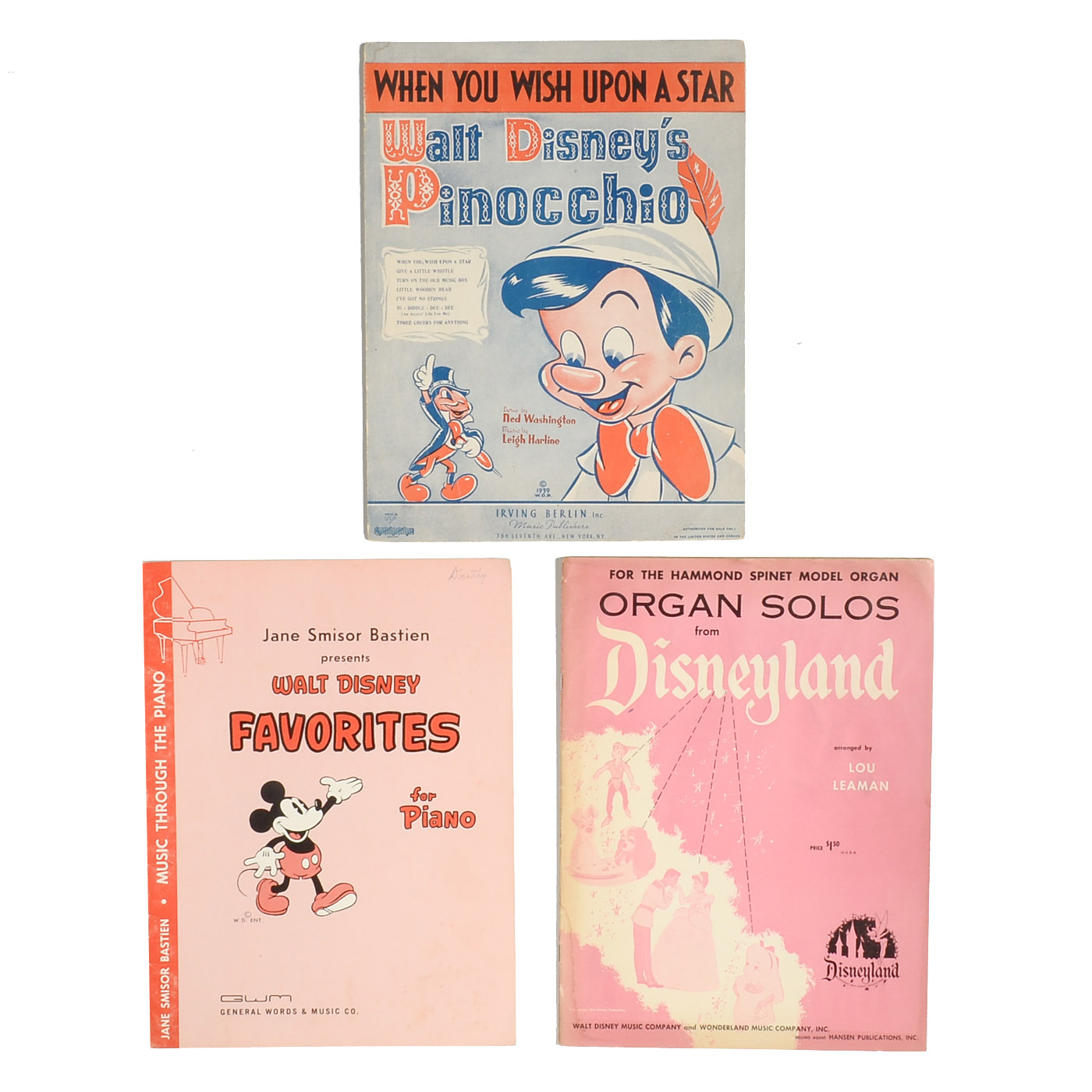 Disney Sheet Music Featuring "When You Wish Upon a Star"