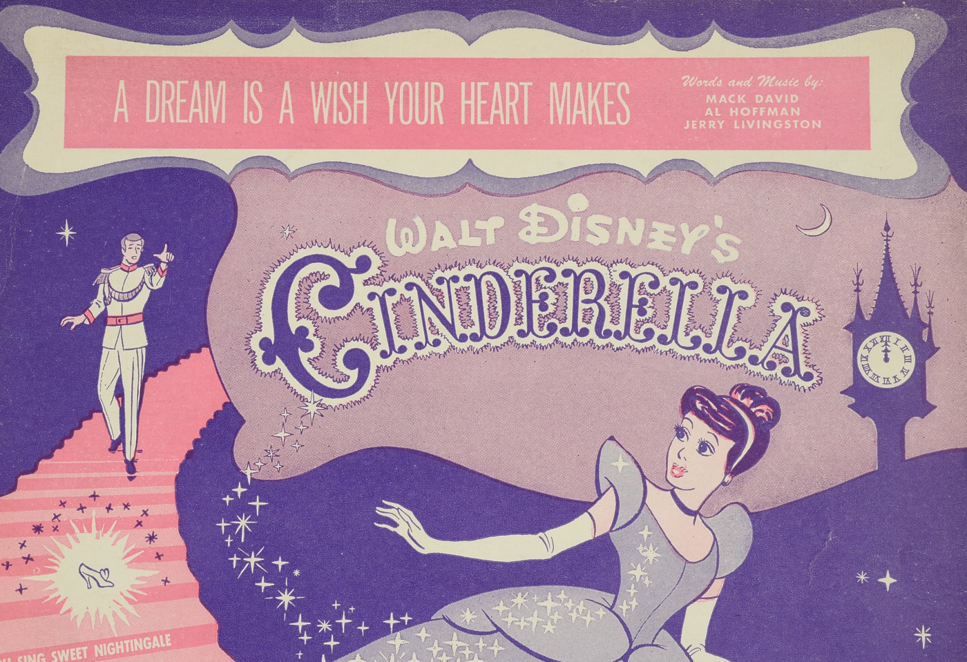 Walt Disney's "Cinderella" and "Alice in Wonderland" Sheet Music
