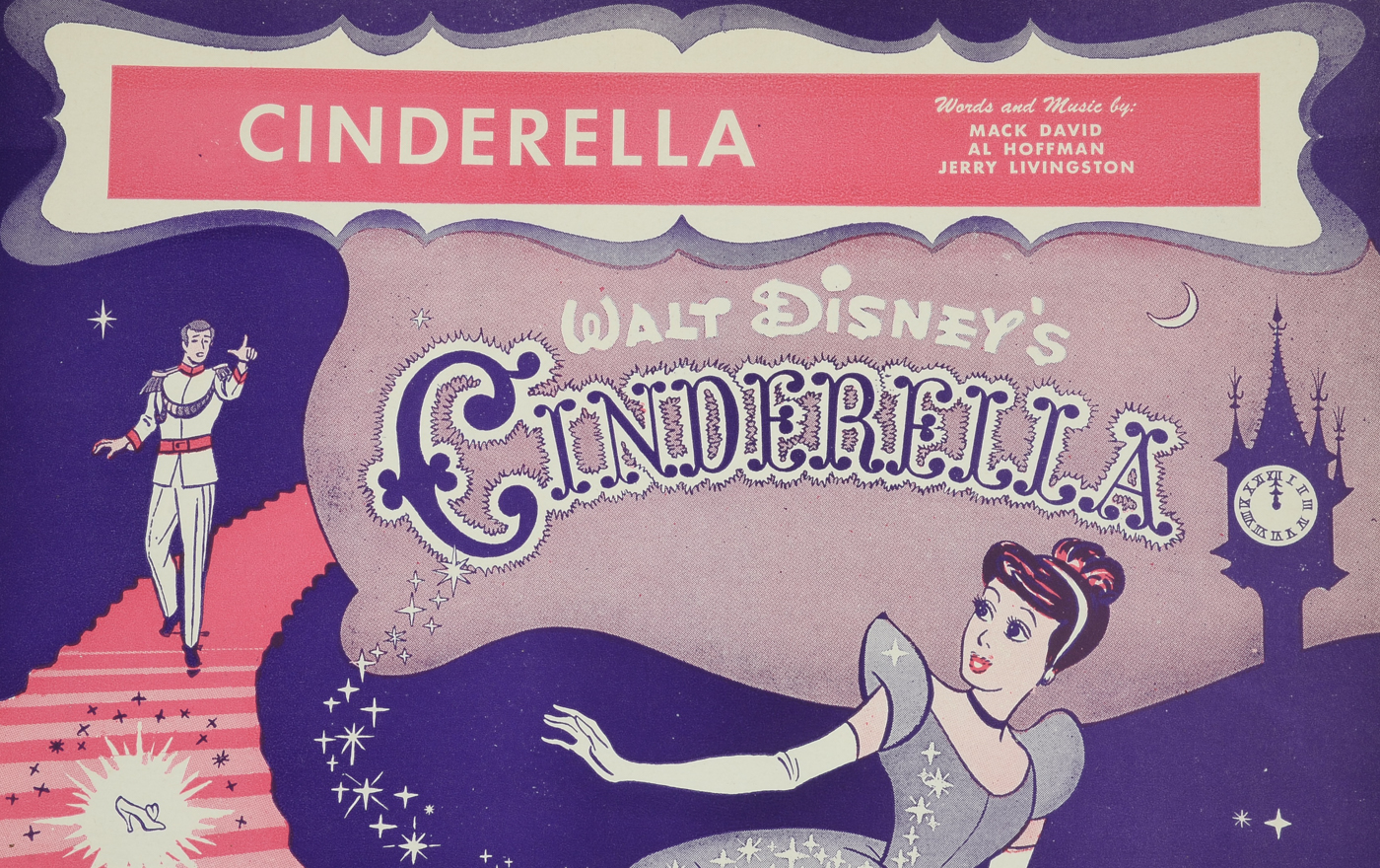 Walt Disney's "Cinderella" and "Alice in Wonderland" Sheet Music