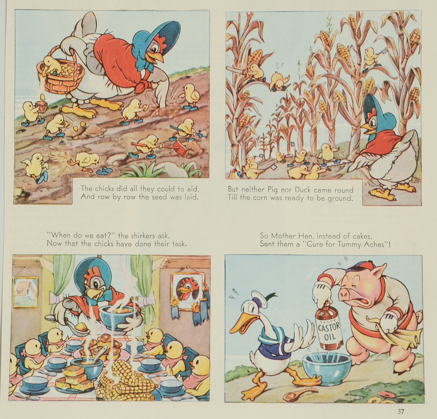 1934 "Good Housekeeping" Cartoon Featuring First Appearance of Donald Duck