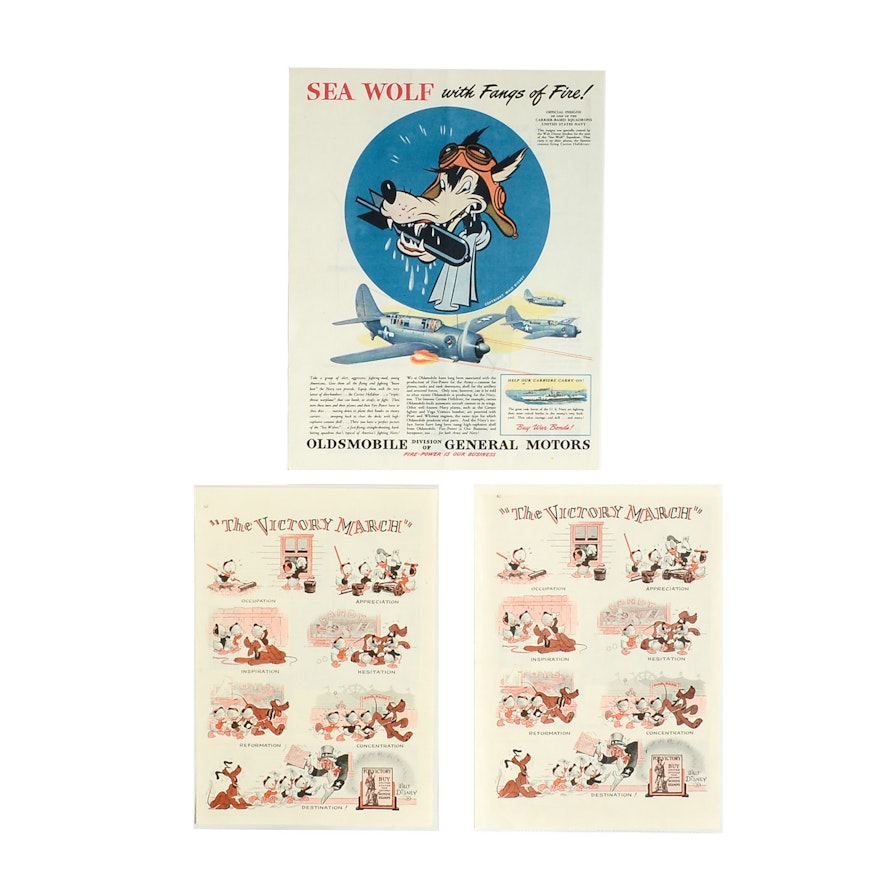 1940s Disney U.S. War Bonds Ads