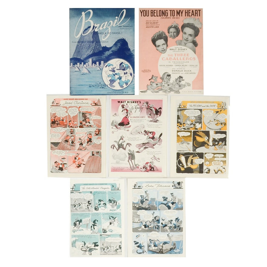 1940s Walt Disney's Latin-American Package Films Ephemera