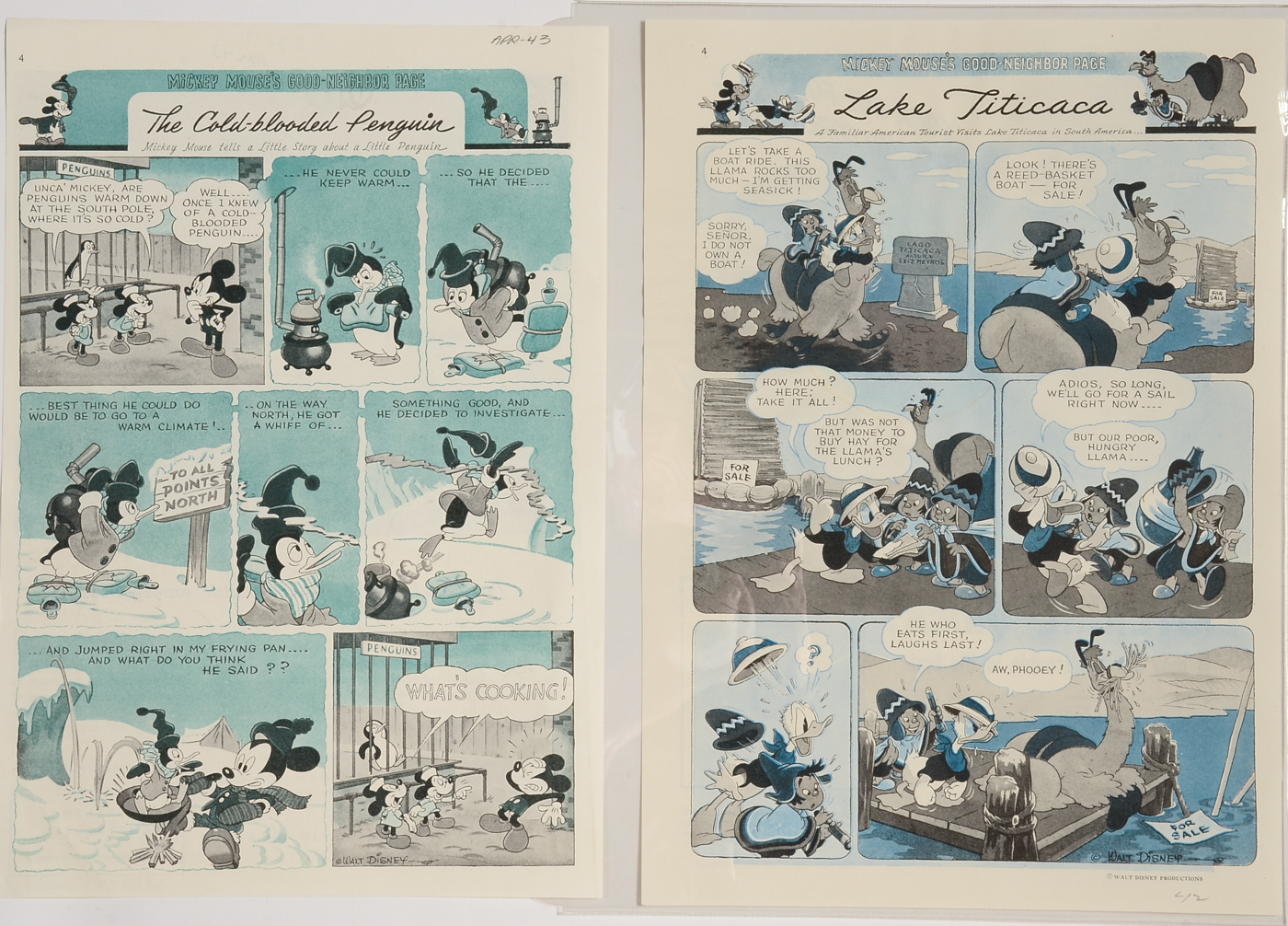 1940s Walt Disney's Latin-American Package Films Ephemera