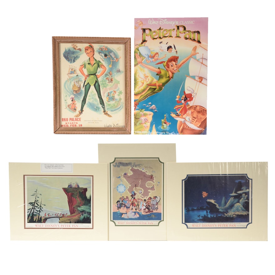 1953 Walt Disney's "Peter Pan" Original Lobby Cards