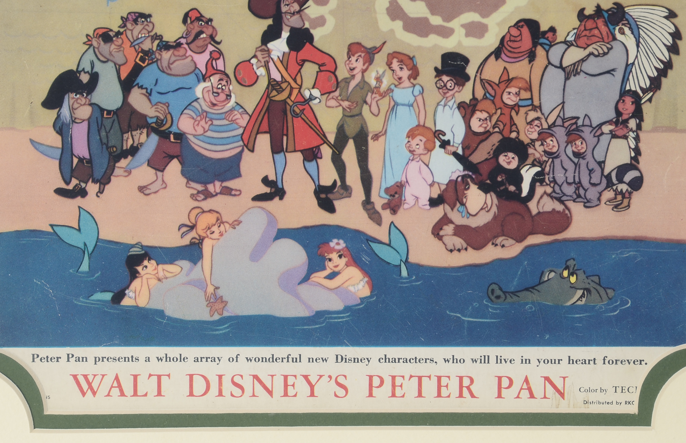 1953 Walt Disney's "Peter Pan" Original Lobby Cards