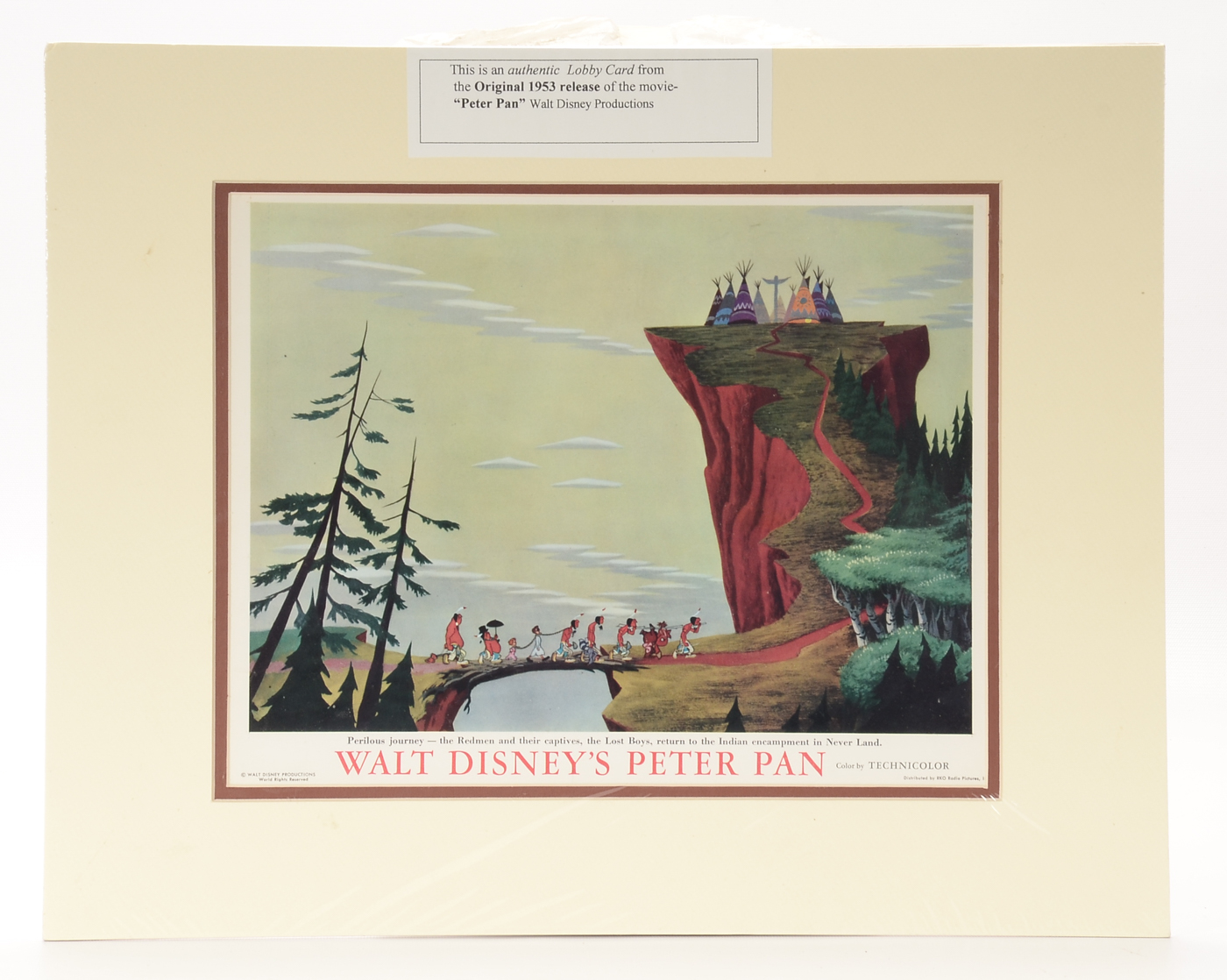 1953 Walt Disney's "Peter Pan" Original Lobby Cards