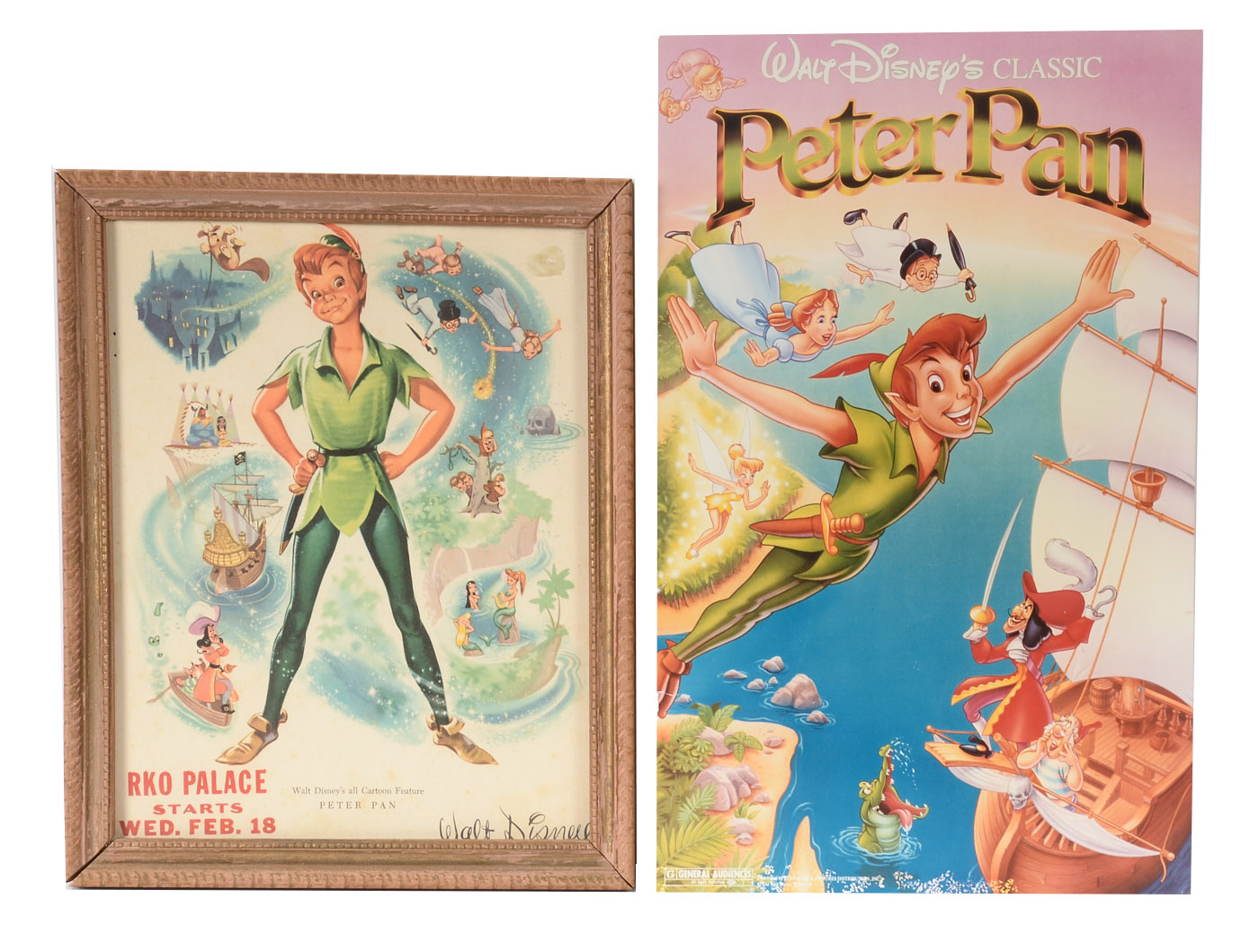 1953 Walt Disney's "Peter Pan" Original Lobby Cards