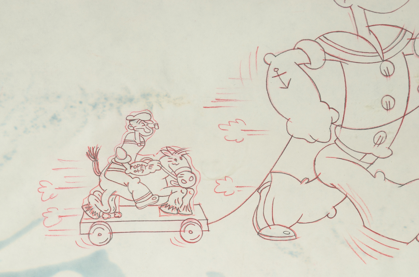 Clifford Augustson Drawing with Terrytoon Staff Picture