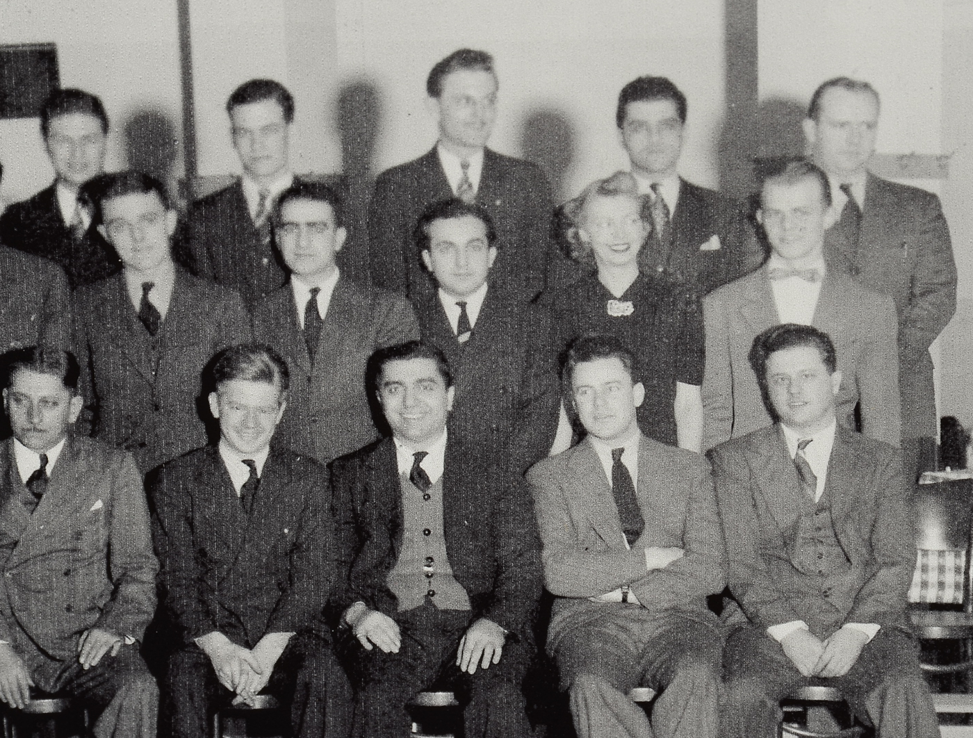 Clifford Augustson Drawing with Terrytoon Staff Picture