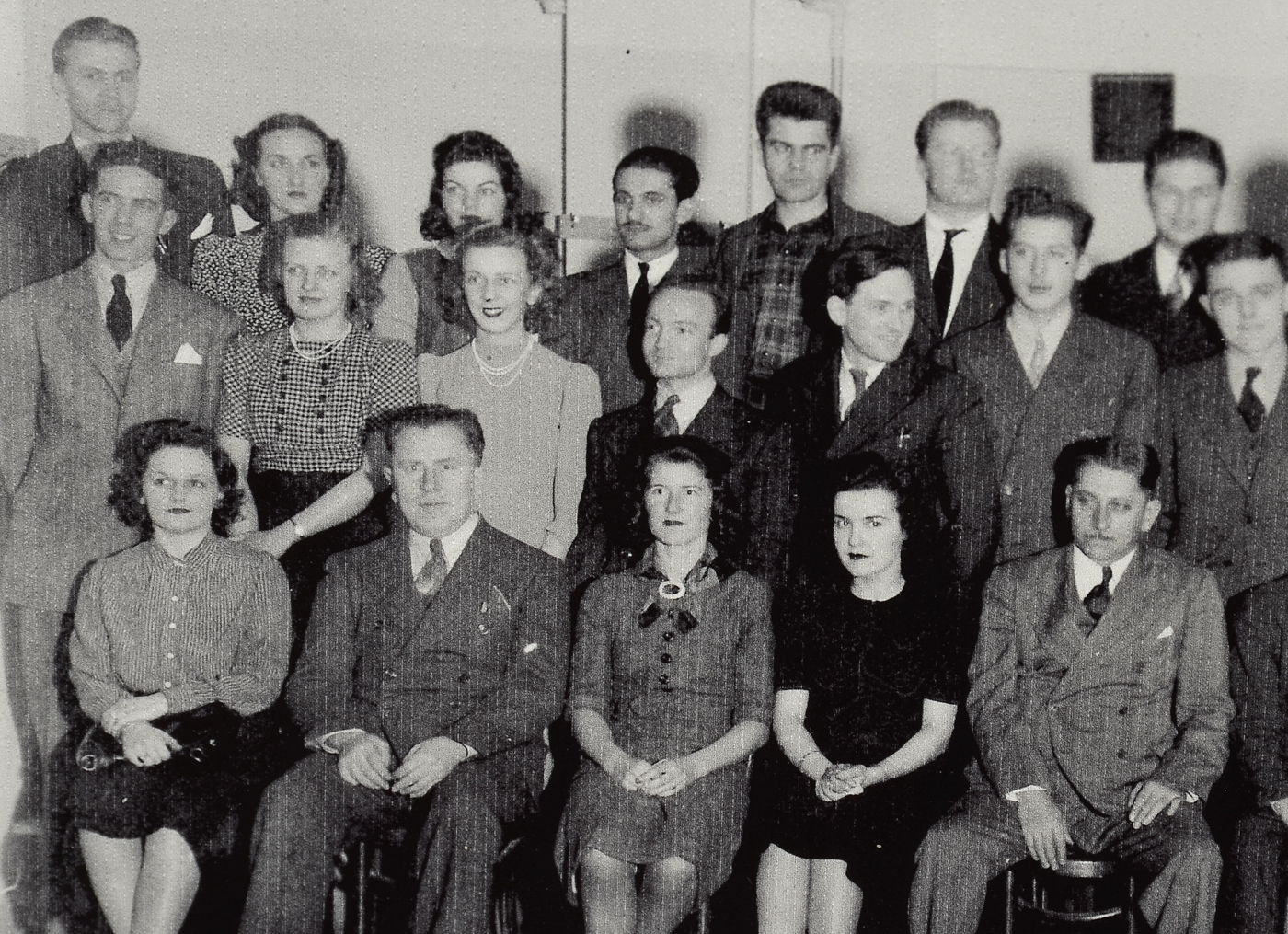 Clifford Augustson Drawing with Terrytoon Staff Picture