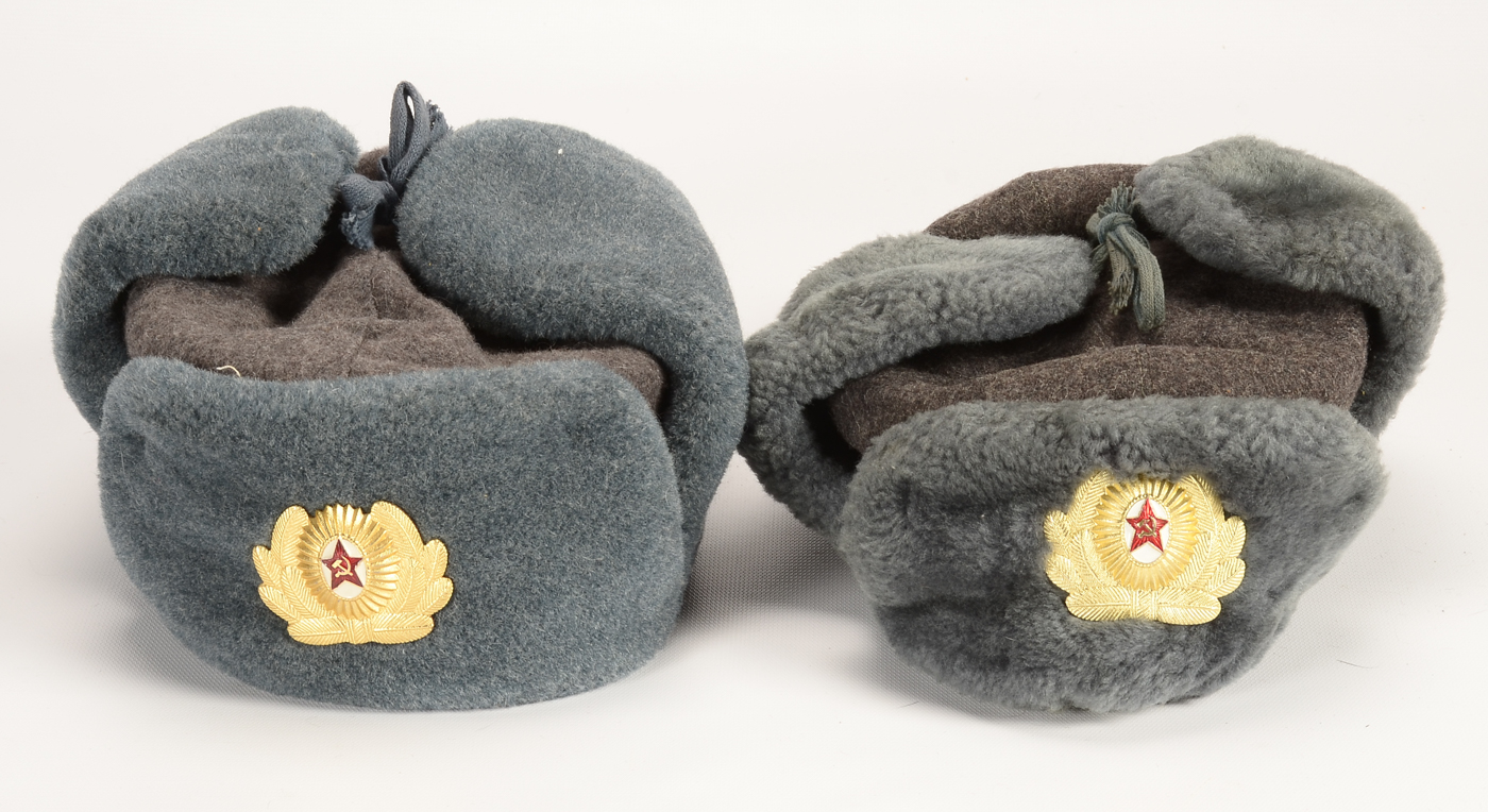 Group of Six Soviet Era Military Hats