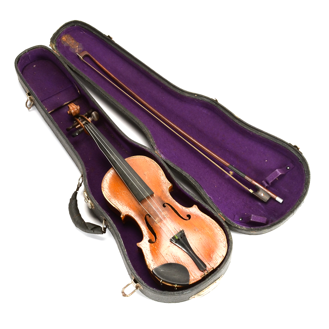 Vintage Violin and Bow in Case