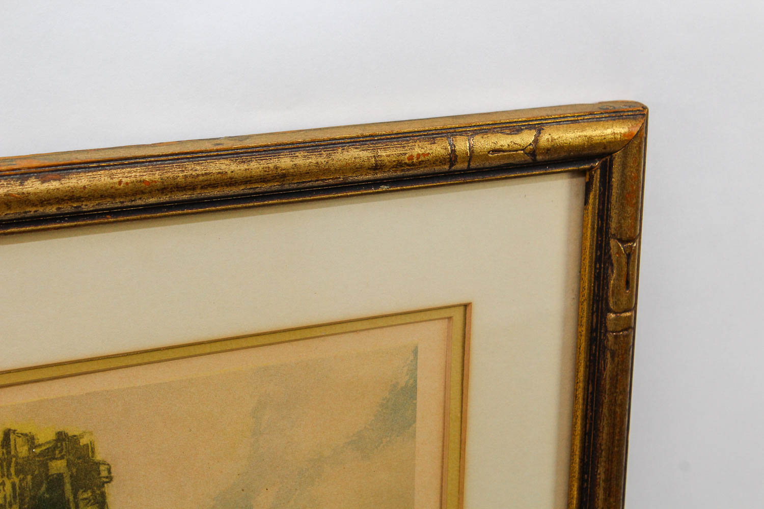 G. Migini Color Lithograph "Le Tour de Malines"