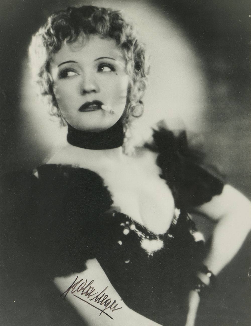 Black and White Photograph of Pola Negri