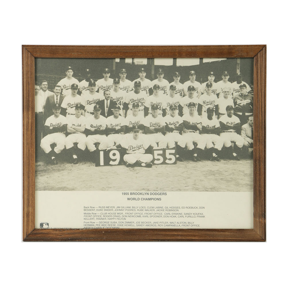 Reproduction Photograph of the 1955 Brooklyn Dodgers