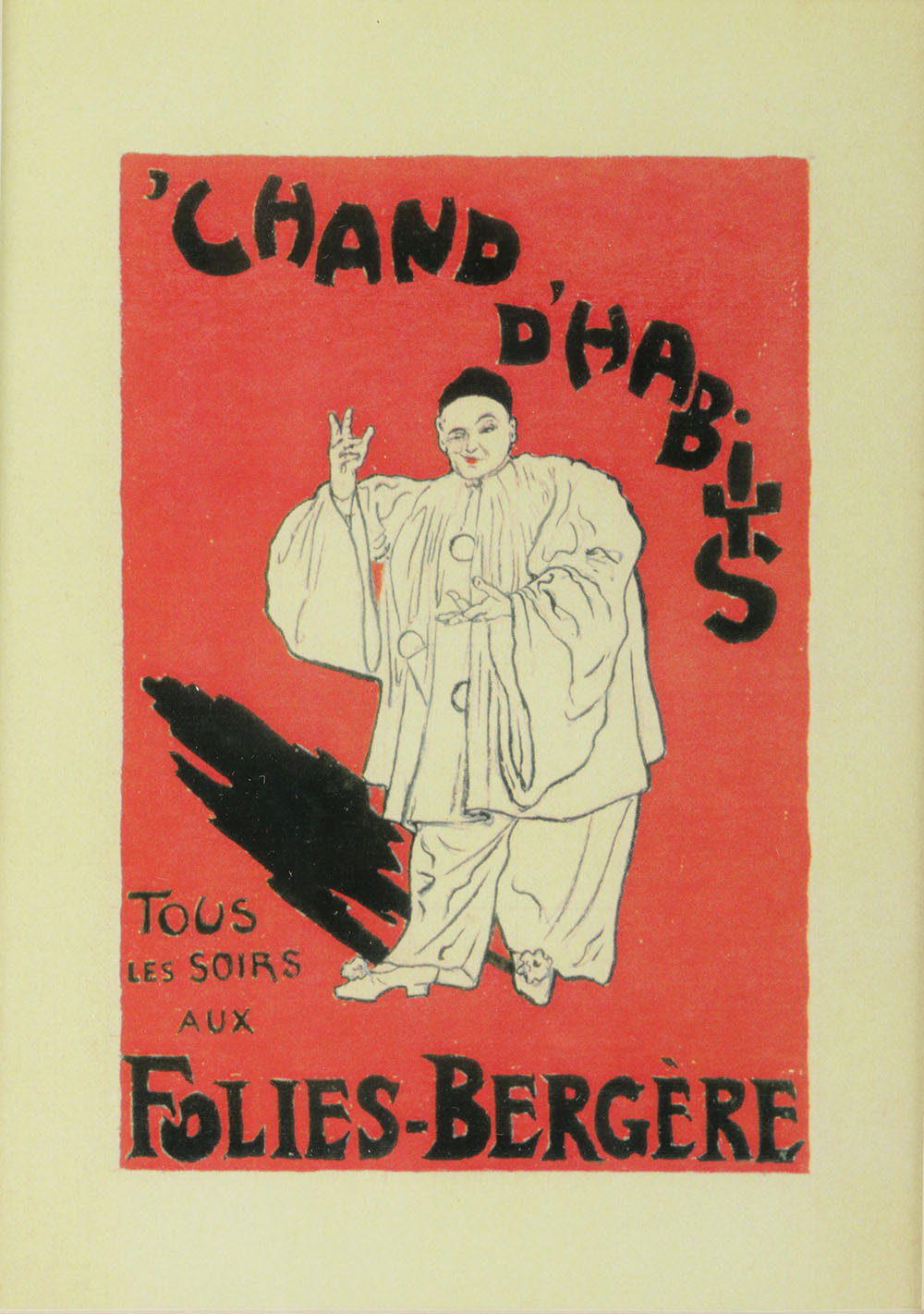 After Jean de Paleologue Offset Lithograph of "Chand d'Habits" Poster