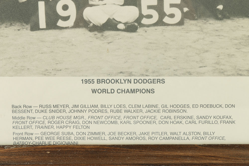 Reproduction Photograph of the 1955 Brooklyn Dodgers
