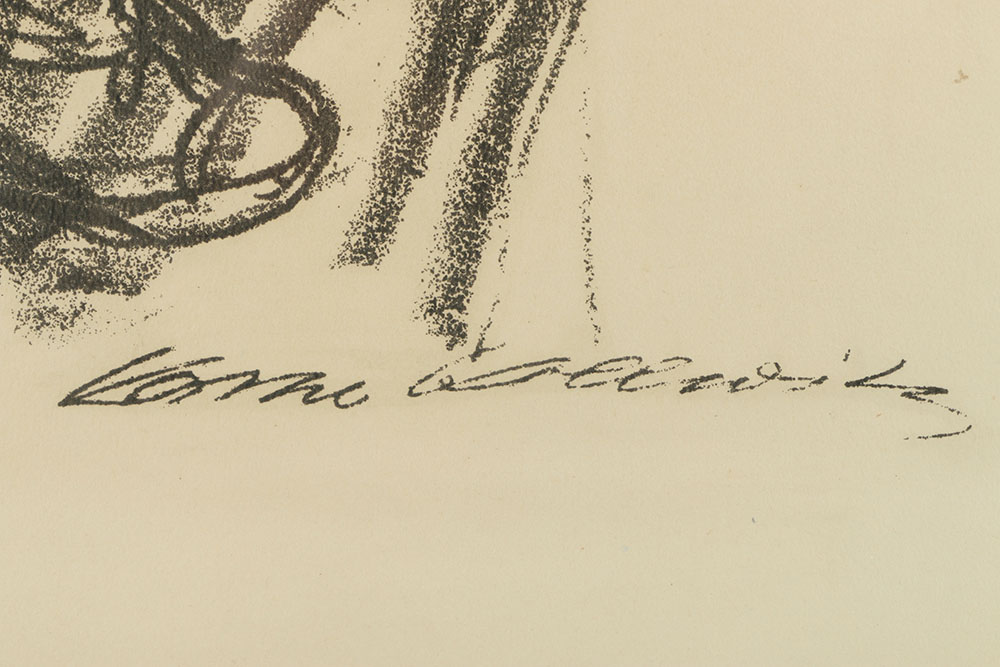 Offset Lithograph After Käthe Kollwitz's Original Drawing "Mother & Child"