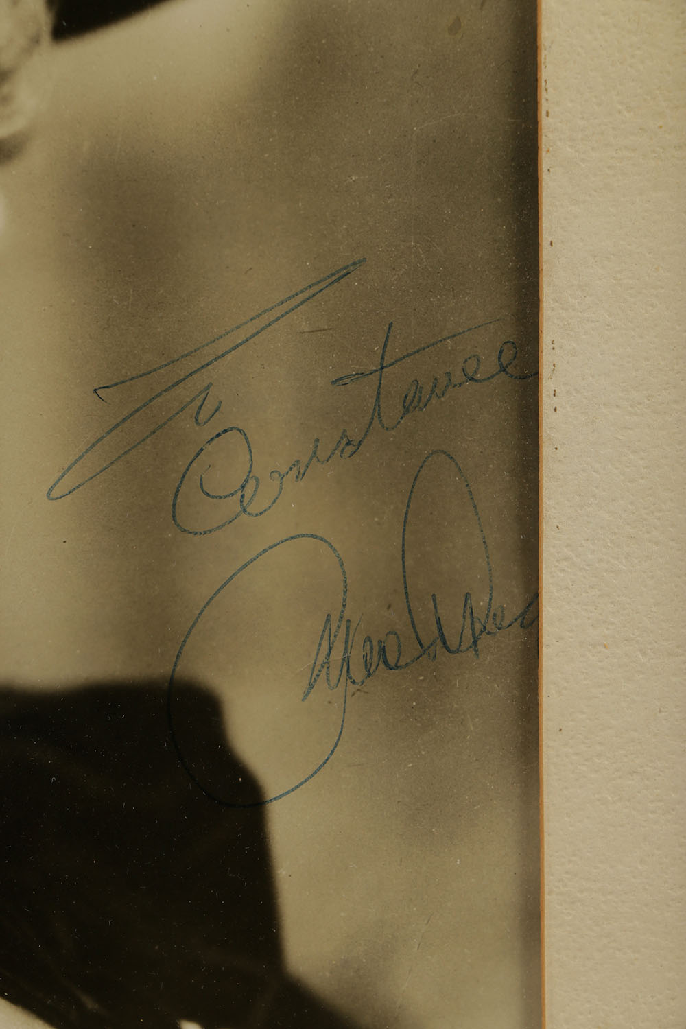 Autographed Black and White Photograph of Mae West