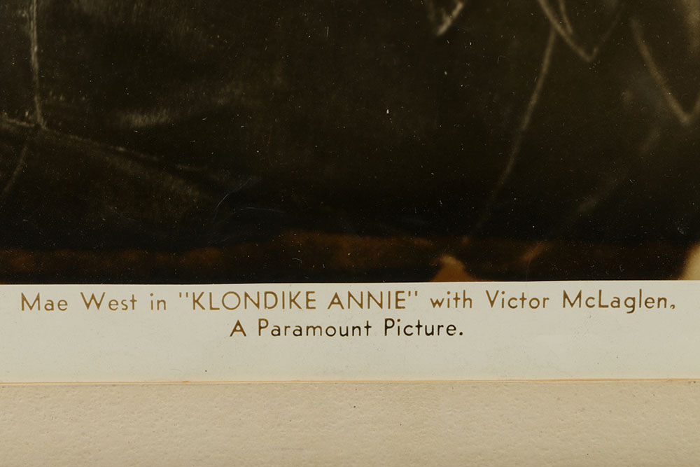 Autographed Black and White Photograph of Mae West