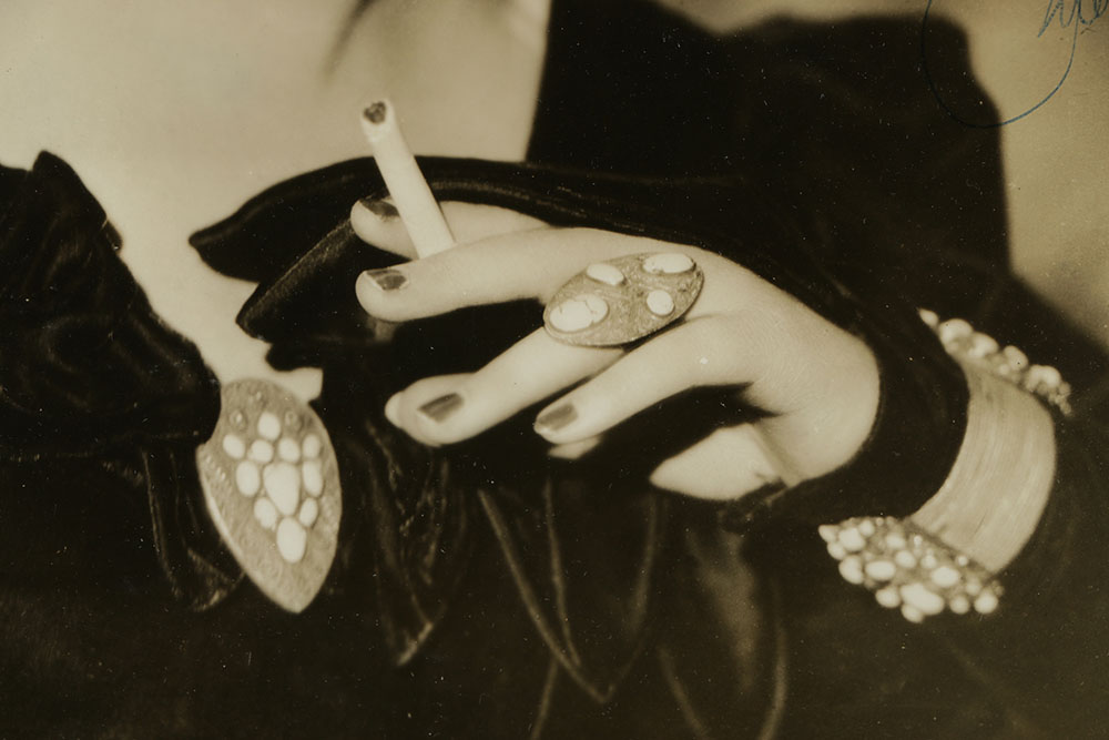 Autographed Black and White Photograph of Mae West