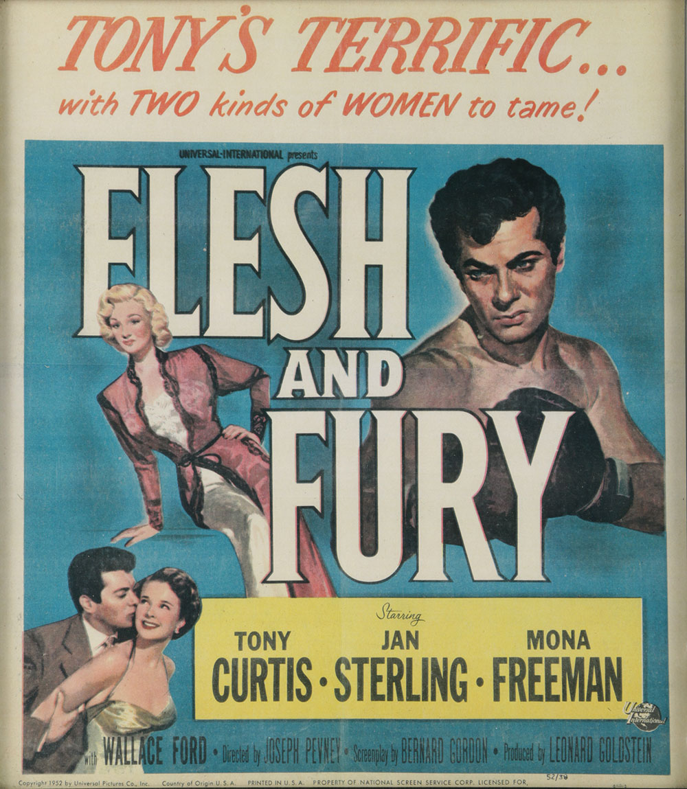 Offset Lithograph After Original Movie Poster "Flesh and Fury"