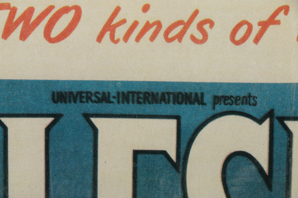 Offset Lithograph After Original Movie Poster "Flesh and Fury"