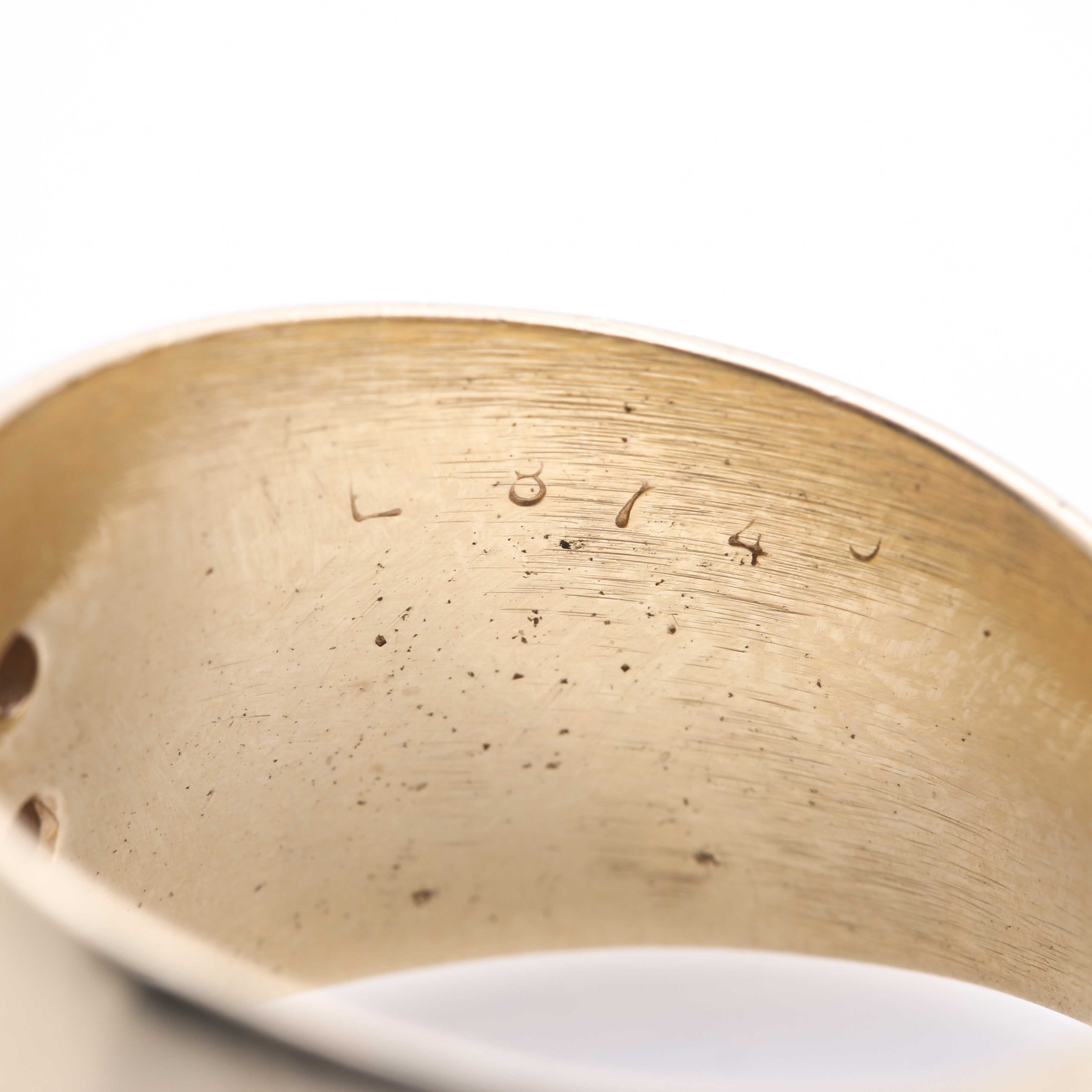 14K Yellow Gold Flower Diamond Ring