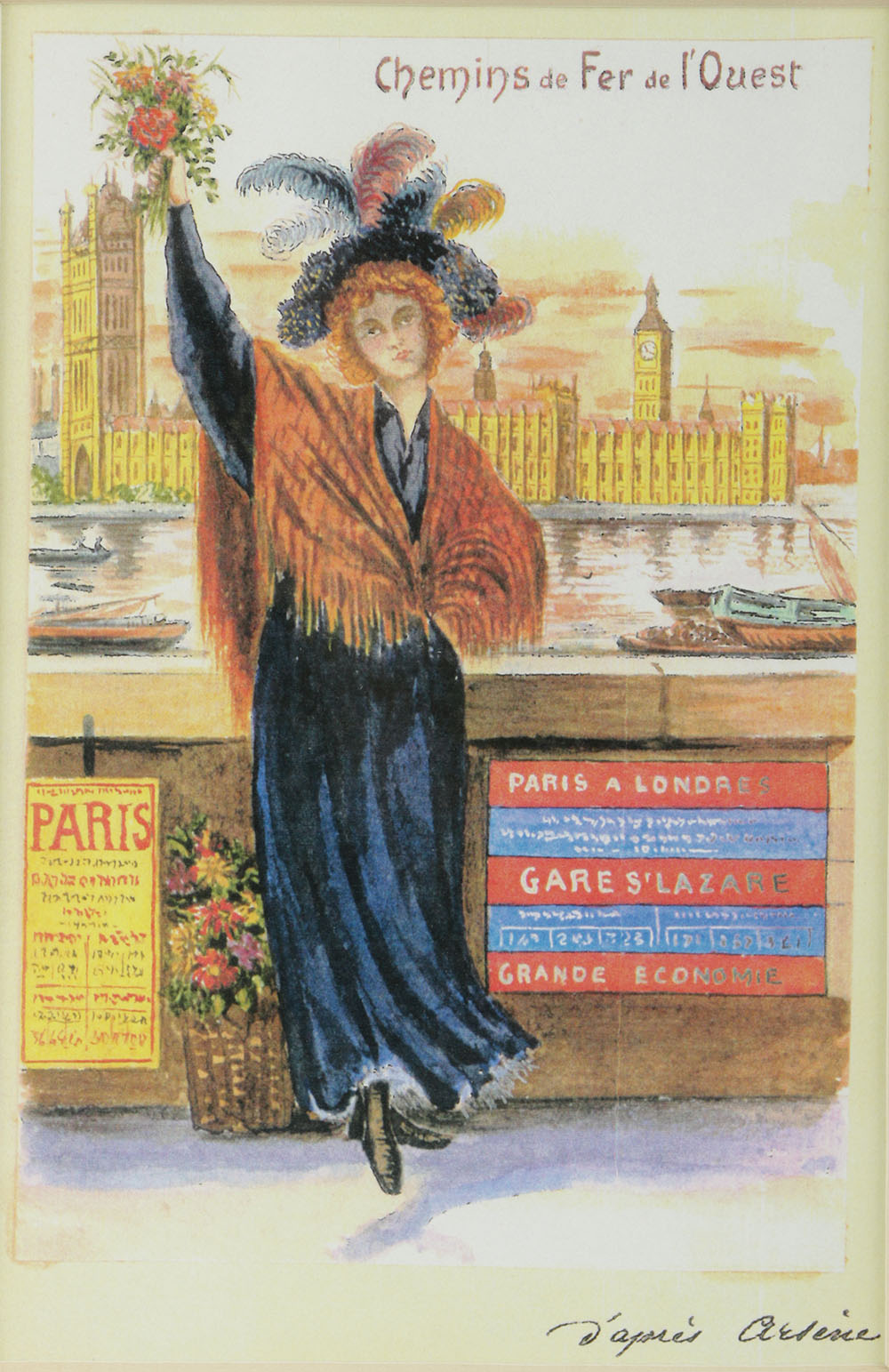 After Arsène Naulez Offset Lithograph of French Travel Poster
