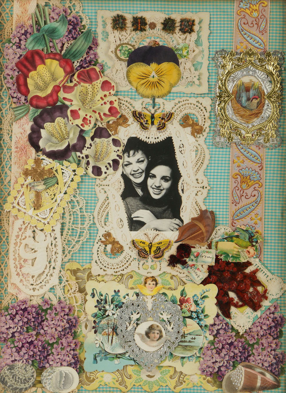 Gloria Mixed Media Collage of Judy Garland and Liza Minelli