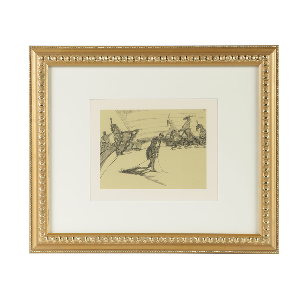 After Henri de Toulouse-Lautrec Lithograph on Paper "The Circus Portfolio 11"