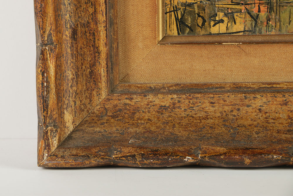 T. Kosty Oil Painting on Board "Au Cadet"