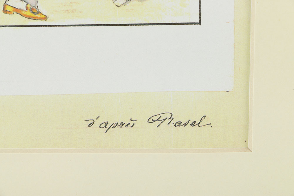 After Rasel Offset Lithograph of Chaussures Incroyable Poster