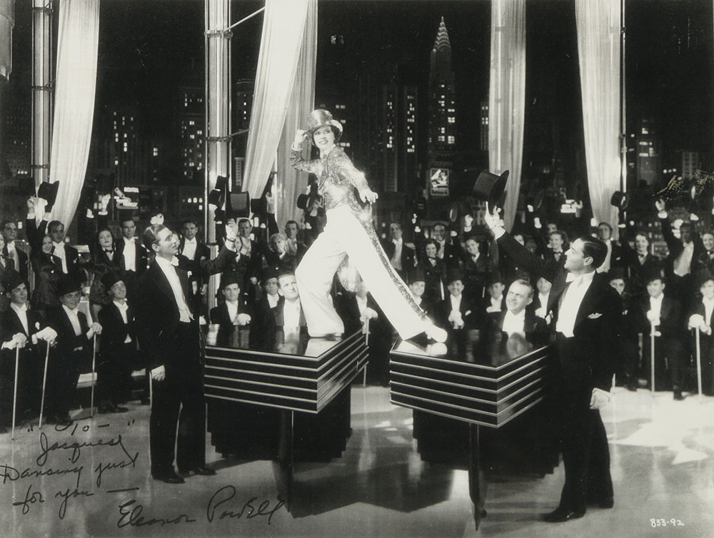 Inscribed Black and White Photograph of an Eleanor Powell