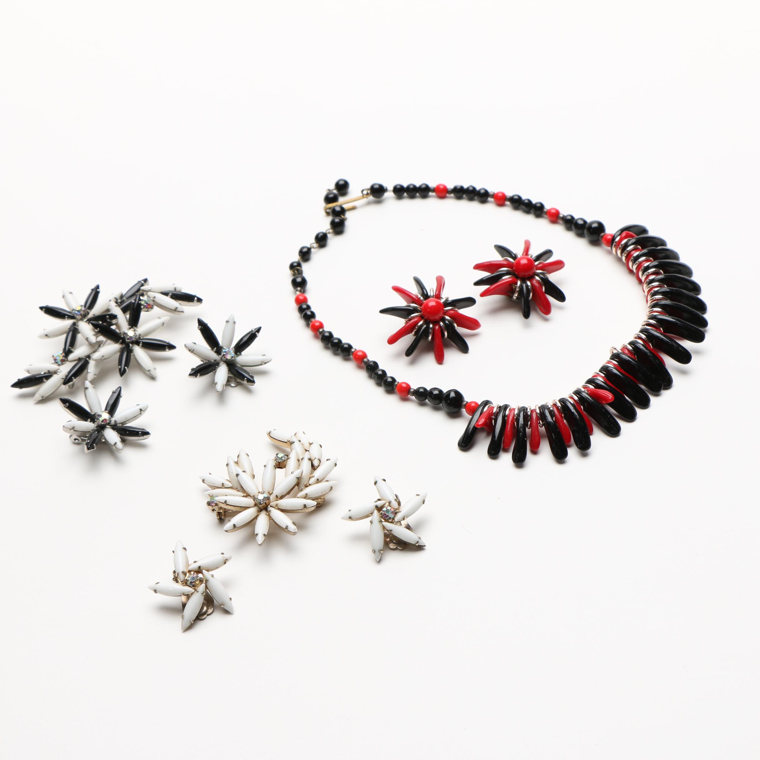 Vintage Costume Jewelry Including West German Pieces