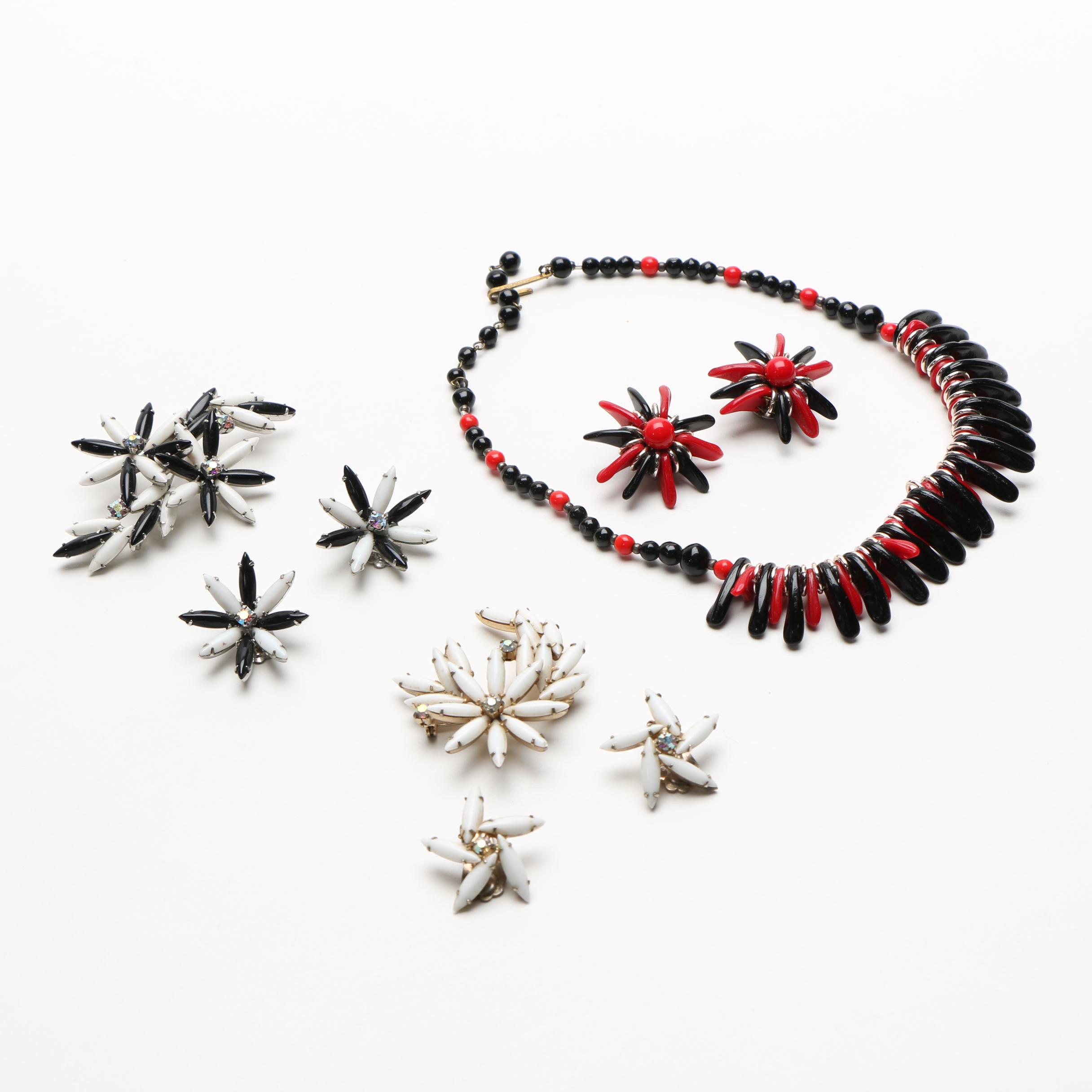 Vintage Costume Jewelry Including West German Pieces