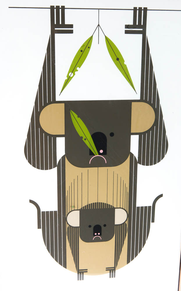 Charley Harper Limited Edition Serigraph "Down Under Down Under"