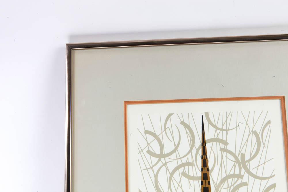 Charley Harper Limited Edition Serigraph "Phancy Pheathers"