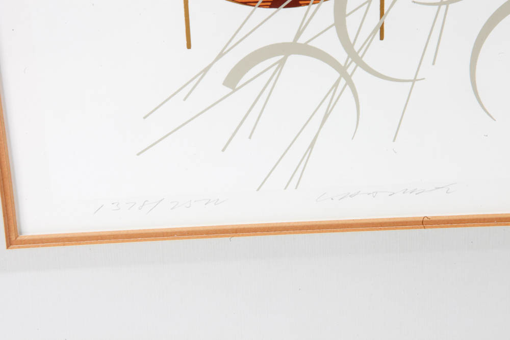 Charley Harper Limited Edition Serigraph "Phancy Pheathers"