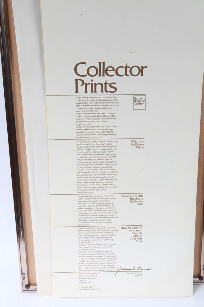 Charley Harper Limited Edition Serigraph "Phancy Pheathers"