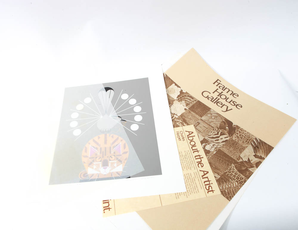 Charley Harper Limited Edition Serigraph "Catnip"