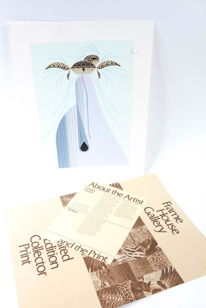 Charley Harper Limited Edition Serigraph "Dolfun"